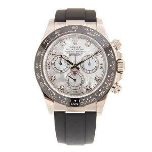 Rolex Cosmograph Daytona Mother of Pearl Diamond Dial Men’s Chronograph Oysterflex Watch 116519MDR 40mm