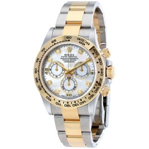 Rolex Cosmograph Daytona Mother of Pearl Diamond Steel and 18K Yellow Gold Men’s Watch 116503MDO 40mm