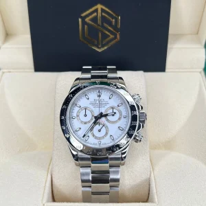 Rolex 116520 Daytona White Dial 2005 Serviced 2015 Full Set Watch 40mm
