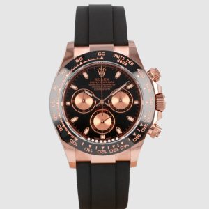 Rolex Cosmograph Daytona 116515LN Everose Gold Black Dial Oysterflex 40mm
