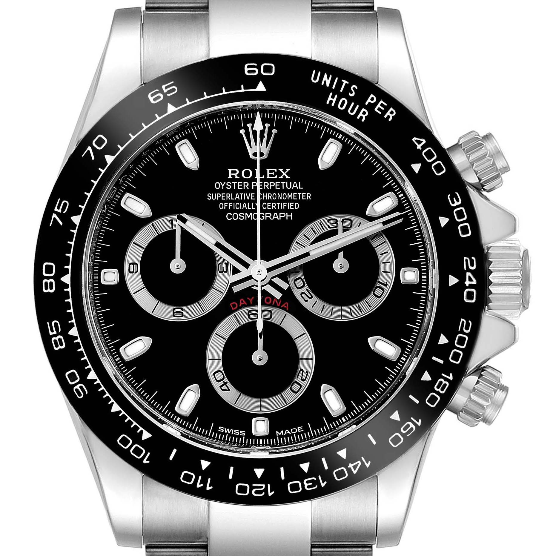 Rolex Daytona Ceramic Bezel Black Dial Steel Mens Watch 116500 Box Card 40.0mm Luxury Edition