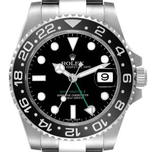 Rolex GMT Master II Black Dial Green Hand Steel Mens Watch 116710 40.0mm Luxury Edition
