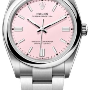 Rolex Oyster Perpetual 36 Automatic Pink Dial Steel Women’s Watch M126000-0008 36mm