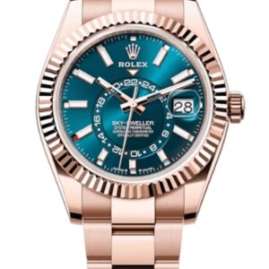Rolex Sky-Dweller Rose Gold Blue-Green Dial Oyster Men’s Watch M336935-0001 42mm