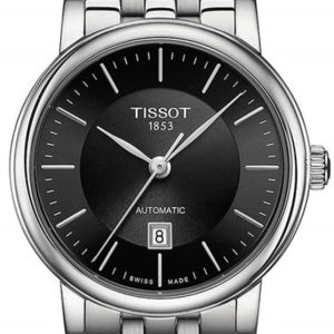 Tissot Carson Automatic Black Dial Stainless Steel Men’s Watch T122.207.11.051.00 30mm