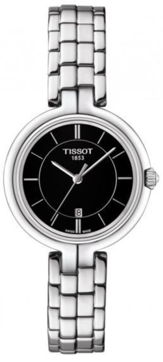 Tissot Flamingo Black Dial Stainless Steel Women’s Watch T094.210.11.051.00 26mm