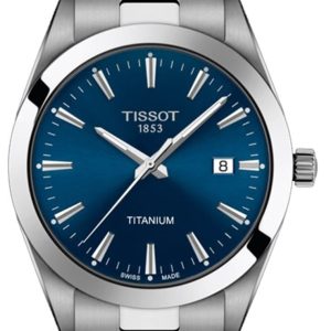 Tissot Gentleman Quartz Blue Dial Titanium Men’s Watch T127.410.44.041.00 40mm