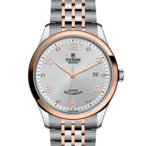 Tudor 1926 Silver Diamond Dial Rose Gold and Stainless Steel Men’s Watch M91651-0002 41mm