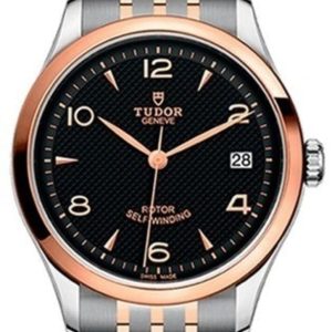 Tudor 1926 41mm Black Dial Rose Gold and Stainless Steel Women’s Watch M91351-0003 41mm