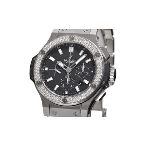 Big Bang Steel Black Dial Chronograph Diamond Bezel Men’s Watch 301SX1170SX1104 44mm