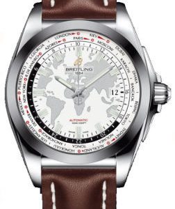 Breitling Gatactic Unitime White Dial Dark Brown leather Men’s Watch WB3510U0-A777DBRLD WB3510U0/A777DBRLD 44mm