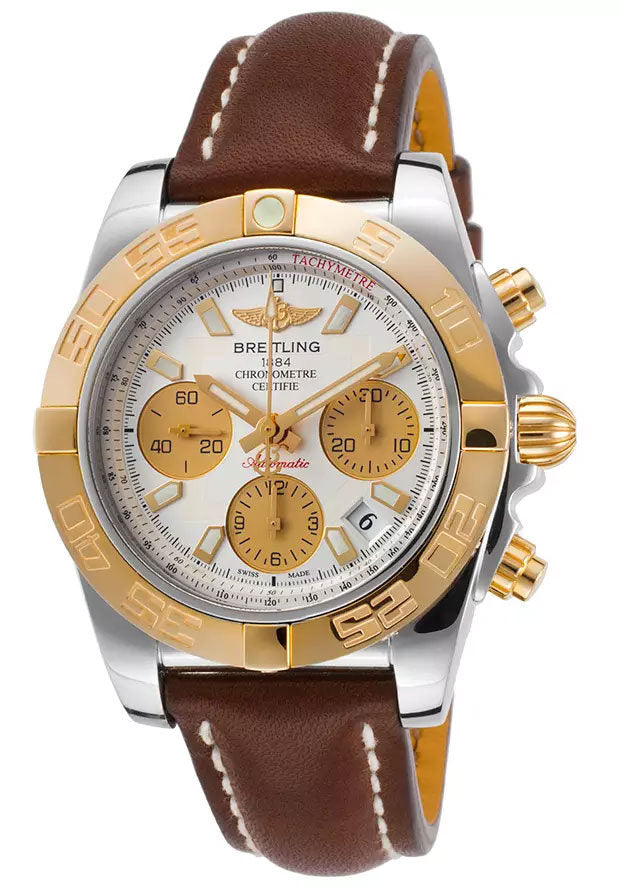 Breitling Chronomat 41 Silver Dial Chronograph Automatic Men’s Watch CB14012-G713BRLT CB014012-G713-431X-A18BA.1 41mm