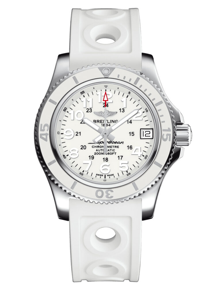 Breitling Superocean II Automatic Chronometer Hurricane White Dial Ladies Watch A17312D21A1S1 36mm