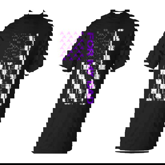 Alzheimers Awareness For My Dad Support Flag Unisex T-Shirt