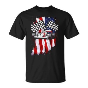 American Racing Car Flag Unisex T-Shirt