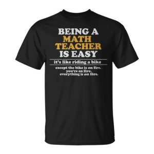 Being A Math Teacher Is Easy Math Teacher Meme – Being A Math Teacher Is Easy Math Teacher Meme Unisex T-Shirt