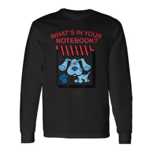 Blue’s Clues Whats In Your Notebook Long Sleeve T-Shirt
