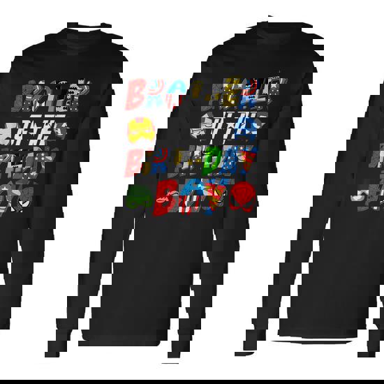 Brother Of The Superhero Birthday Boy Super Hero Long Sleeve T-Shirt