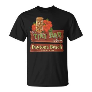 Daytona Beach Florida Tiki Bar Souvenir T-Shirt