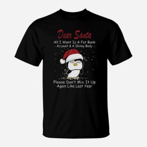 Dear Santa Cute Penguin T-Shirt