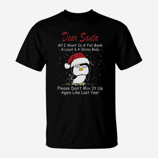 Dear Santa Cute Penguin T-Shirt
