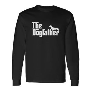 The Dogfather Dachshund Shirt Father Long Sleeve T-Shirt