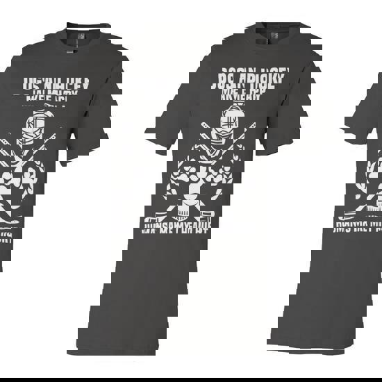 Dogs And Hockey Make Me Happy Player Penalty Box Ice Hockey 24Ya67 Unisex Jersey Short Sleeve Crewneck Tshirt