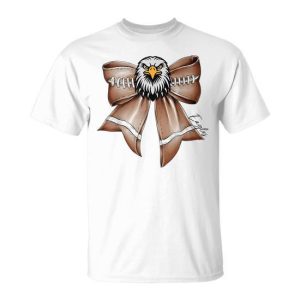 Eagles Football Bow School Spirit Eagles T-Shirt