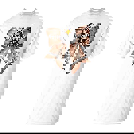 Eagles Football Bow School Spirit Eagles T-Shirt