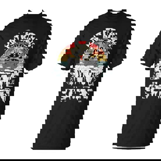 Eat Trash Hail Satan Raccoon Punk Band Vintage Death Metal T-Shirt