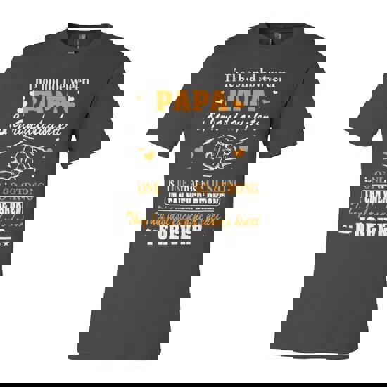 Father Grandpa The Bond Between Papagranddaughter Os One 105 Family Dad Unisex Jersey Short Sleeve Crewneck Tshirt