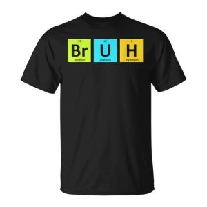 Geek Chic Elements Br-U-H Periodic Table Science Humor T-Shirt