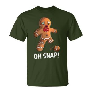 Gingerbread Christmas Market Baking Gingerbread Man Oh Snap T-Shirt