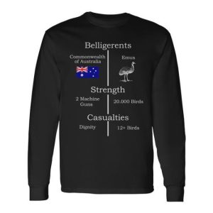Graphic Great Emu War Australia Long Sleeve T-Shirt
