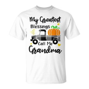 My Greatest Blessings Call Me Grandma Matching Family Pajama T-Shirt