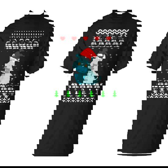 Hippo Ugly Christmas Sweater T-Shirt