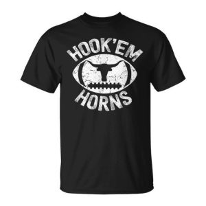 Hook’em Horns Baseball Sport Lover Buffalo Team T-Shirt
