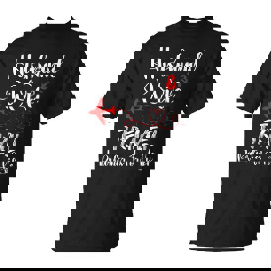 Husband And Wife Travel Partners For Life Couple T-Shirt