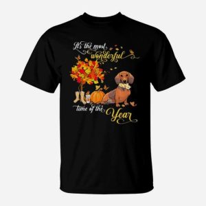It’s The Most Wonderful Time Of The Year Dachshund Dog T-Shirt