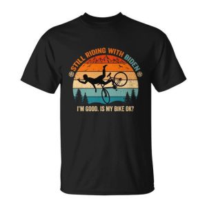 Joe Biden Falls Off His Bike Funny Biden Bike V2 Unisex T-Shirt