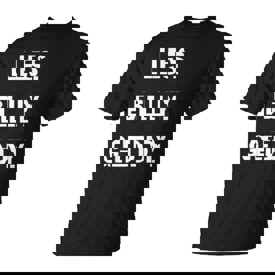 Les Billy Geddy Bass Guitar Gods Musician T-Shirt