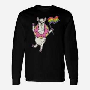 Lgbt Rainbow Llama Gay Pride Lesbian Long Sleeve T-Shirt