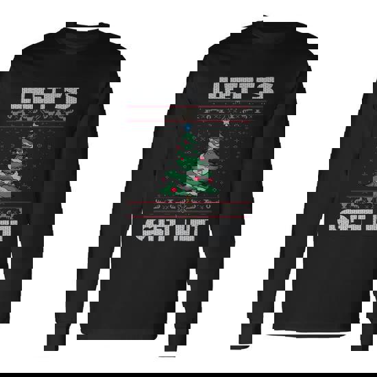 Lets Get Lit Ugly Christmas Cool Long Sleeve T-Shirt