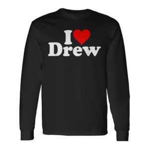 I Love Heart Drew Long Sleeve T-Shirt