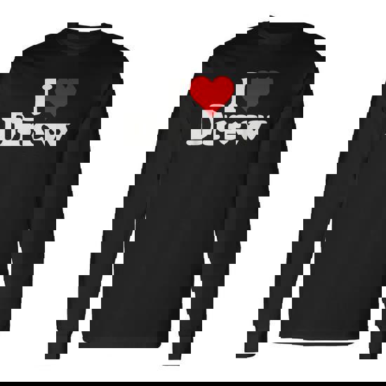I Love Heart Drew Long Sleeve T-Shirt
