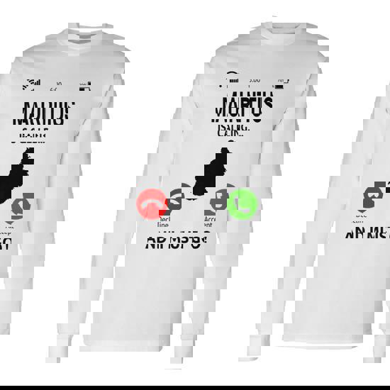 Mauritius Is Calling Indian Ocean Island Vacation Travel Long Sleeve T-Shirt