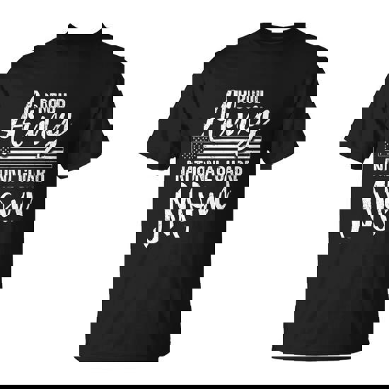 Military Mom Gift Army Funny Gift Proud Army National Guard Mom Cute Gift Unisex T-Shirt