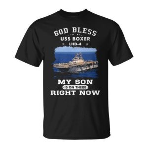 My Son Is On Uss Boxer Lhd Unisex T-Shirt