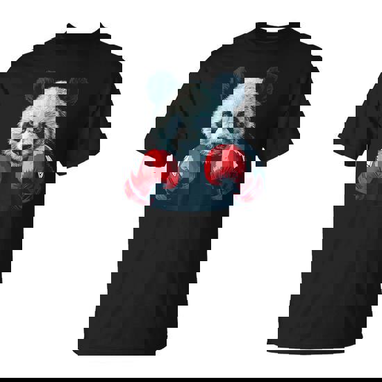 Nice Boxing Animal Costume With Boxing Gloves For Panda Fans T-Shirt