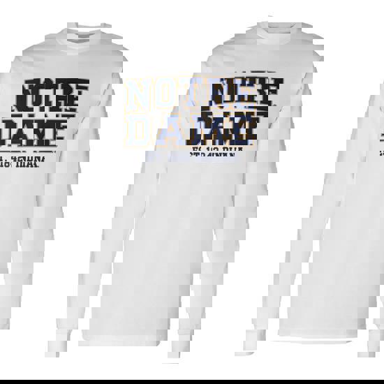 Notre Dame Indiana Est 1842 Vintage Pride Apparel Raglan Baseball Tee Long Sleeve T-Shirt